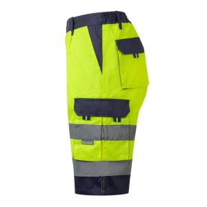 HI VL HADES. Two-tone multi-pocket Bermuda shorts (210g/m²), in cotton (20%) and polyester (80%) - Img 5