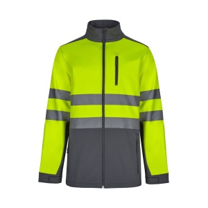 HI VL HESTIA. Two-tone soft shell jacket (280g/m²), in polyester (96%) and elastane (4%) - Img 3