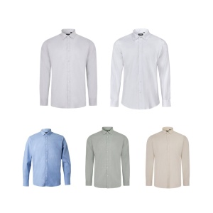 HI VL PRITHVI MAN. Men's Oxford shirt (180 g/m²) in cotton (50%), polyester (45%) and elastane (5%) - Img 6