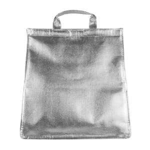 Laminated non woven cooler bag 120 g/m2 for cake/pizza, velcro closure, - Img 2