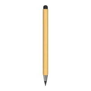 Long-lasting erasable bamboo ruler pencil with touch screen eraser and plastic cap - Img 3