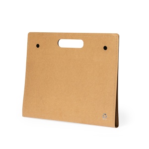 MAK Kelem - Folder Recycled Cardboard 20 Sheets Notepad. 25 Sticky Notes 7,4 x 7,4 cm. 125 Mini Sticky Notes 1,5 x 7,5 cm. Recycled Cardboard Pen Included - Img 2
