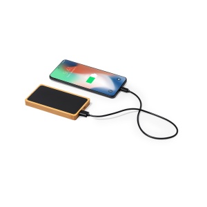 MAK Koby - Power Bank Bamboo Led Lights. 5000 mAh. USB Output. Type C Output and Input - Img 3