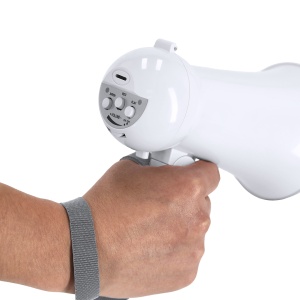 MAK Noloen - Megaphone Foldable. Recording Function and Siren. 4 Batteries AA Not Included - Img 5