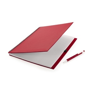 MAK Tecnar - Notebook Recycled Cardboard Hard Cover. 80 Sheets. Recycled Cardboard Pen Included