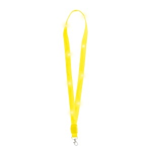 MAK Wilou - Lanyard Polyester 8 Leds. 3 Light Modes, Fixed and Flashing. Button Batteries Included