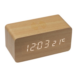 MC Desk clock with wireless charger