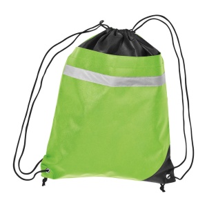 MC Non-woven gym bag with reflectable stripe