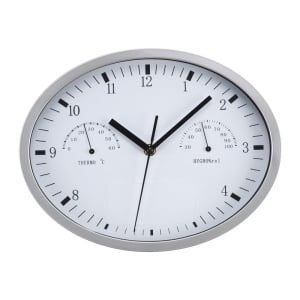 MC Wall clock with hygrometer and thermometer