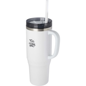 PF Pahar termoizolant vidat Corzo 350 ml din oțel inoxidabil reciclat, certificat RCS, din cupru