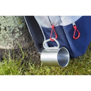 AX Cană metalică 185 ml cu clemă tip carabină