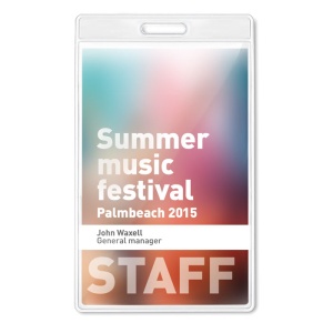 MO BADGO - Transparent badge 7.5cmx12.5cm