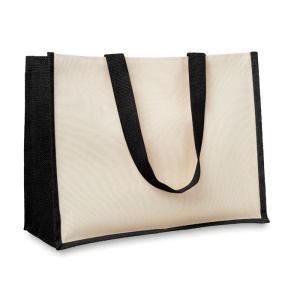 MO CAMPO DE FIORI - Jute and canvas shopping bag - Img 4