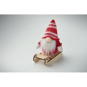 MO FROSTY SLEIGH Gnome pe sanie din lemn - Img 3
