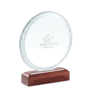 MO KEEN - Round award plaque