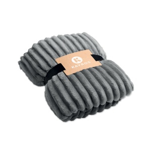 MO NIEVE RPET fleece striped blanket - Img 9