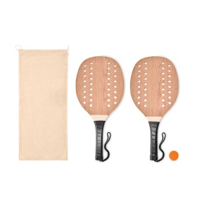 MO PALAS - Set de tenis plajă din lemn