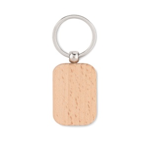 MO POTY WOOD - Breloc dreptunghiular din lemn