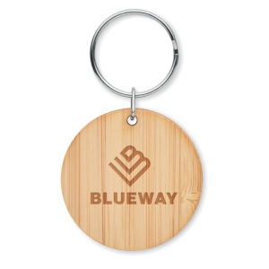 MO ROUNDBOO - Round bamboo key ring