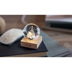 MO SANTA LIGHT - Glob Sticlă Craciun LED