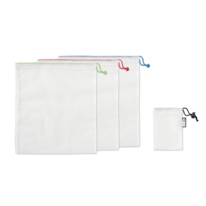 MO VEGGIE SET RPET - Set of 3 RPET mesh food bags