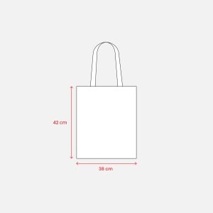 ON™ 220 g/m2 cotton shopping bag, long handles