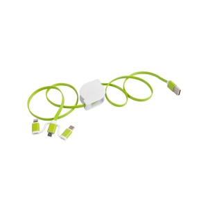 ON™ Retractable charging cable USB, Type-C, lightning and micro USB