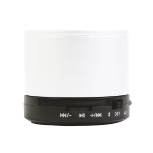 ON™ Cylindrical, metal Bluetooth V 3.0 mini speaker with microphone for loudspeaker calls