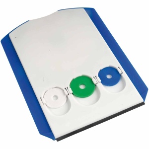ON™ Multifunctional plastic parking disc with ice scraper shovel and 3 shopping trolley tokens