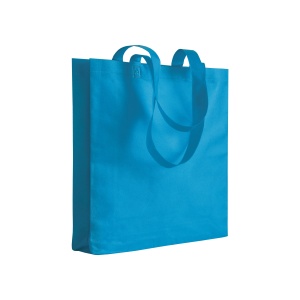 ON™ Heat-sealed 80 g/m2 non-woven fabric shopping bag with gusset and long handles