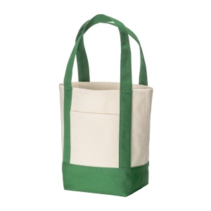 ON™ Geantă mini shopper din bumbac reciclat 340 g/m2, cu mânere și bază colorate. Certificare GRS - Img 8