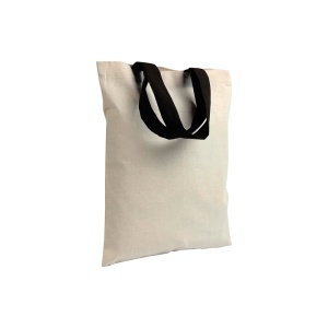 ON™ Geantă mini shopper din bumbac reciclat natural 140 g/m2 cu mânere colorate - Img 6