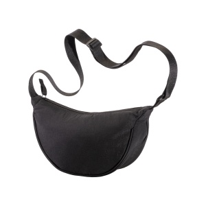 ON™ Nylon round bag with adjustable shoulder strap, zipper closure