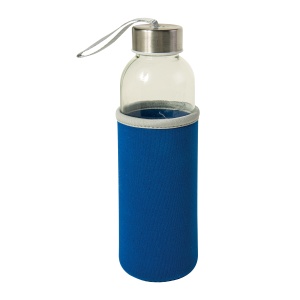 ON™ Glass bottle with stainless steel lid and neoprene pouch (500 ml)