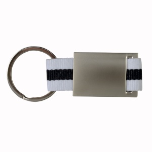ON™ Metal and nylon key ring in a black box