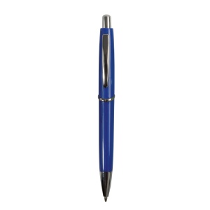 ON™ ABS plastic snap pen with coloured barrel and metal clip, jumbo refill