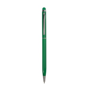 ON™ Twist pen with metal clip and barrel, and matching touchscreen rubber tip