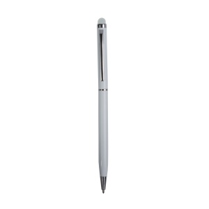 ON™ Twist pen with metal clip and barrel, and matching touchscreen rubber tip