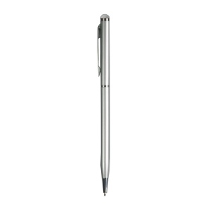 ON™ Twist pen with metal clip and barrel, and matching touchscreen rubber tip