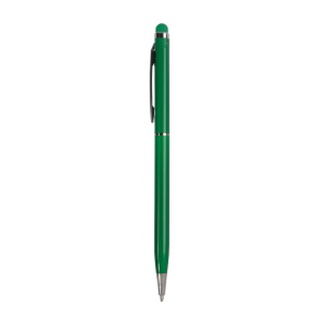 ON™ Twist pen with metal clip and barrel, and matching touchscreen rubber tip