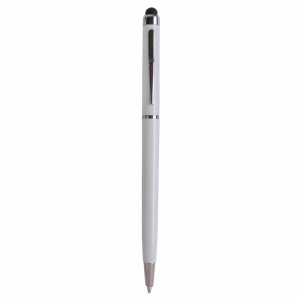 ON™ Plastic twist pen with touchscreen rubber tip and metal clip