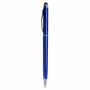 ON™ Plastic twist pen with touchscreen rubber tip and metal clip