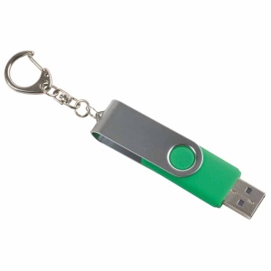 ON™ Rotatable, 8 GB, rubberised ABS/metal pen drive. Upload on request with delivery in 2 week