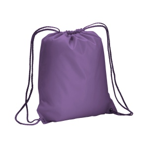 ON™ 210T polyester backpack with drawstring closure and reinforced corners