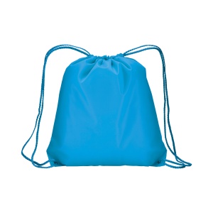 ON™ 210T polyester backpack with drawstring closure and reinforced corners