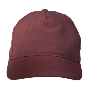 ON™ Cotton 5-panel cap with 2 mm-thick visor, embroidered eyelets and adjustable velcro strap