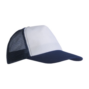 ON™ Polyester 5-panel cap with mesh crown and adjustable velcro strap
