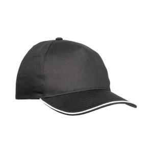 ON™ Cotton 5-panel baseball cap, contrasting sandwich visor Velcro closure