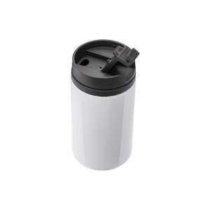 ON™ Sublimating metal mug with plastic inner wall, lid and handle