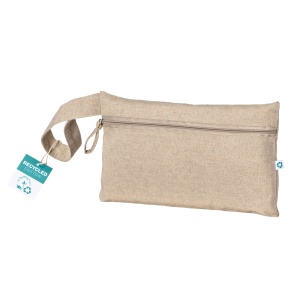 ON™ Suport documente din bumbac reciclat 180 g/m2, cu închidere cu fermoar, certificat GRS - Img 3